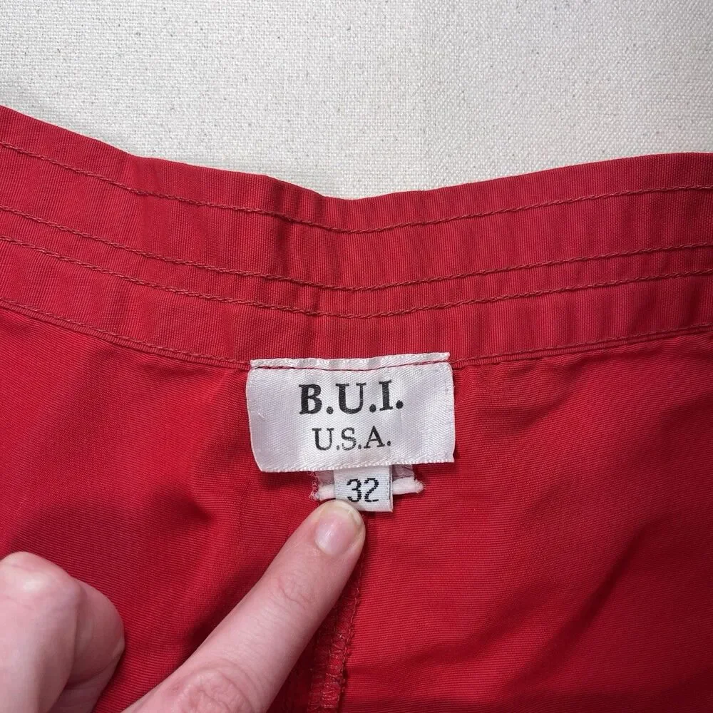 LA City Ocean Rescue Beach Lifeguard Swim Suit VTG Board Shorts Men's 32 *Read